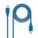 Nanocable Cable Usb-a 3.0 Macho A Usb-a Macho 1m - Color Azul