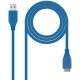 Nanocable Cable Usb-a 3.0 Macho A Micro-usb 3.0 Macho 1m - Color Azul