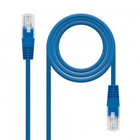 Nanocable Cable De Red Latiguillo Rj45 Cat.6 Utp Awg24 0.50m - Color Azul