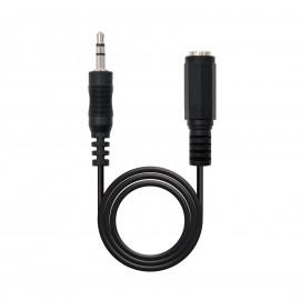 Nanocable Cable Audio Estereo Jack 3.5mm Macho A Jack 3.5mm Hembra 1.50m...