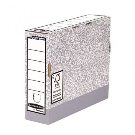 10 X Fellowes Bankers Box Caja De Archivo Definitivo 80mm A4 - Montaje A...