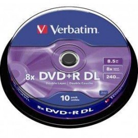 Verbatim Dvd+r Doble Capa 8x 8.5gb (tarrina 10 Uds)