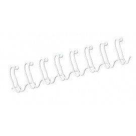 Fellowes Wire Pack De 100 Espirales Dobles Metalicas 10mm - Hasta 80 Pag...
