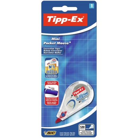 Tipp-ex Mini Pocket Mouse Cinta Correctora 5mm X 6m - Resistente - Escri...