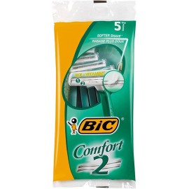 Bic Confort 2 Pack De 5 Maquinillas De Afeitar Desechables De 2 Hojas - ...