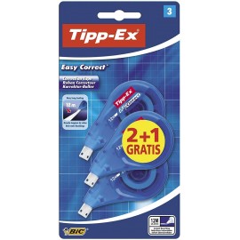 Tipp-ex Easy Correct 2+1 Pack De 3 Cintas Correctoras 4.2mm X 12m - Resi...