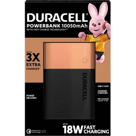 Duracell Bateria Externa/power Bank 10050mah Pd 18w Y Qc 3.0 - 1x Usb-a¸...