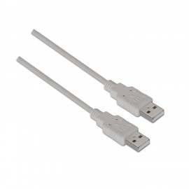 Aisens Cable Usb 2.0 - Tipo A Macho A A Macho - 1.0m - Color Beige