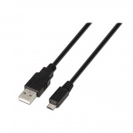 Aisens Cable Usb 2.0 - Tipo A Macho A Micro B Macho - 0.8m - Color Negro
