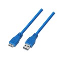 Aisens Cable Usb 3.0 - Tipo A Macho A Micro B Macho - 1.0m - Color Azul