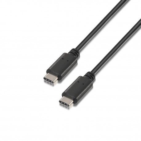 Aisens Cable Usb 2.0 3a - Tipo Usb-c/m-usb-c/m - 1.0m - Color Negro