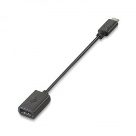 Aisens Cable Usb 2.0 3a - Tipo Usb-c/m-a Hembra - 15cm - Color Negro