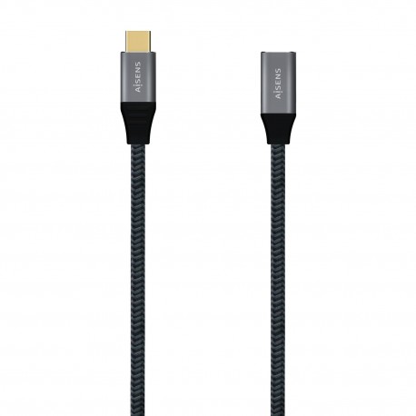 Aisens Cable Usb 3.2 Gen2x2 Aluminio 20gbps 5a 100w - Tipousb-c/m-usb-c/...