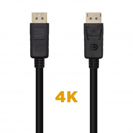 Aisens Cable Displayport V1.2 4k@60hz - Dp/m-dp/m - 1.0m - Color Negro