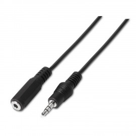 Aisens Cable Audio Estereo - Jack 3.5/m-jack 3.5/h - 1.5m - Color Negro