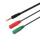 Aisens Cable Adaptador Audio Jack 3.5 4 Pines/m-2xjack 3.5 3 Pines/h - 2...