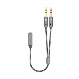 Aisens Cable Adaptador Audio Jack 3.5 4 Pines/h-2xjack 3.5 3 Pines/m - 2...
