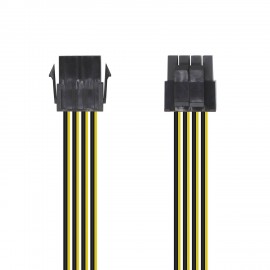 Aisens Cable Alimentacion - 8 Pin/h-4+4 Pin/m - 30cm - Color Negro