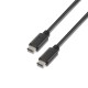 Aisens Cable Usb 2.0 3a - Tipo Usb-c/m-usb-c/m - 0.5m - Color Negro
