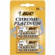 Bic Chrome Platinum Pack De 2 Cajas De 5 Hojas De Afeitar Doble Filo