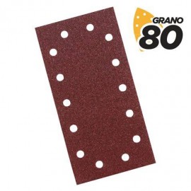 Blim Pack De 10 Lijas Con Velcro Para Lijadora Bl0123 - Grano 80 - Forma...