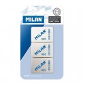 Milan 420 Pack De 3 Gomas De Borrar Rectangulares - Miga De Pan - Caucho...