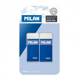 Milan 4020 Pack De 2 Gomas De Borrar Rectangulares - Miga De Pan - Suave...
