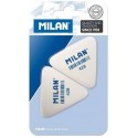 Milan 428 Pack De 2 Gomas De Borrar Triangulares - Miga De Pan - Suave C...