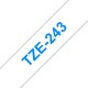 Brother Tze243 Cinta Laminada Generica De Etiquetas - Texto Azul Sobre F...