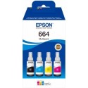 Epson 664 Pack De 4 Botellas De Tinta Originales C13t664640