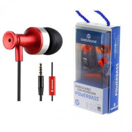 Coolsound Powerbass Auriculares Intrauditivos Con Microfono - Carcasa Me...