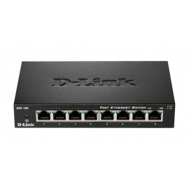D-link Switch 8 Puertos Fast Ethernet Gigabit 10/100 Mbps