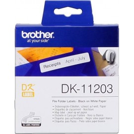 Brother Dk11203 - Etiquetas Originales Precortadas Para Carpetas - 17x87...