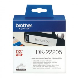 Brother Dk22205 - Etiquetas Originales De Tamaño Personalizado - Ancho 6...