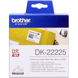 Brother Dk22225 - Etiquetas Originales De Tamaño Personalizado - Ancho 3...