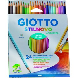 Giotto Stilnovo Acquarell Pack De 24 Lapices De Colores Acuarelables Hex...