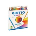 Giotto Stilnovo Pack De 24 Lapices Hexagonales De Colores - Mina 3.3mm -...