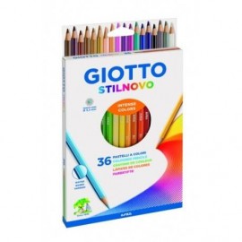 Giotto Stilnovo Pack De 36 Lapices Hexagonales De Colores - Mina 3.3mm -...