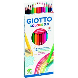 Giotto Colors 3.0 Pack De 12 Lapices Hexagonales De Colores - Mina 3 Mm ...
