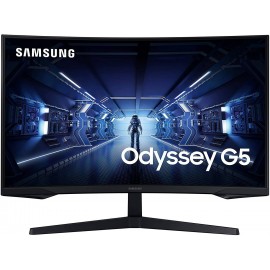 Samsung Odyssey G5 Monitor Curvo Led 27" Wqhd 144hz Freesync Premium - R...