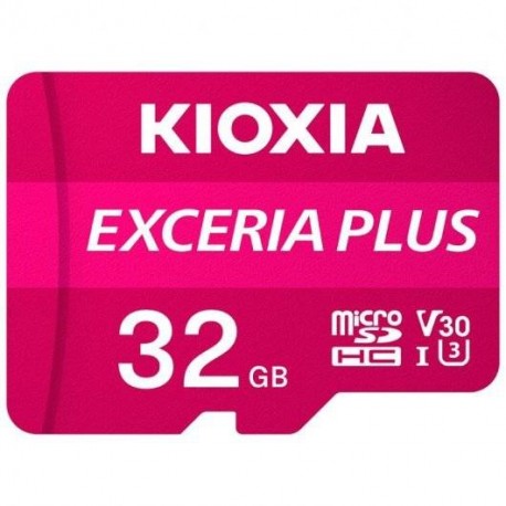 Kioxia Exceria Plus Tarjeta Micro Sdhc 32gb Uhs-i U3 V30 A1 Clase 10 Con...