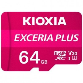 Kioxia Exceria Plus Tarjeta Micro Sdxc 64gb Uhs-i U3 V30 A1 Clase 10 Con...