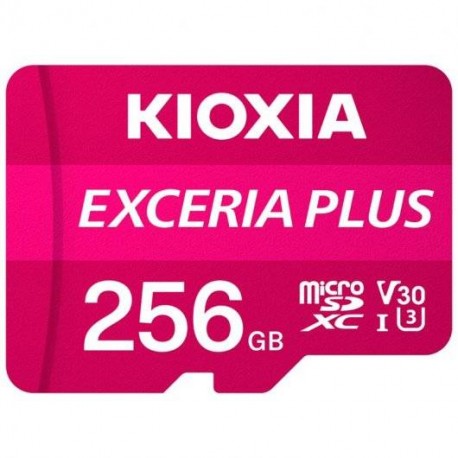 Kioxia Exceria Plus Tarjeta Micro Sdxc 256gb Uhs-i U3 V30 A1 Clase 10 Co...