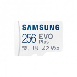 Samsung Evo Plus Tarjeta Micro Sdxc 256gb Uhs-i U3 Clase 10 Con Adaptador