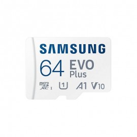 Samsung Evo Plus Tarjeta Micro Sdxc 64gb Uhs-i U1 Clase 10 Con Adaptador