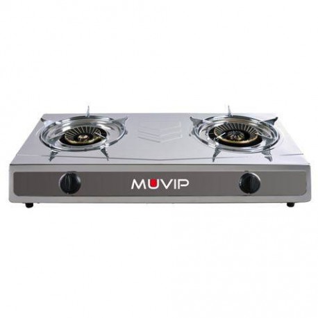 Muvip Serie Strong Cocina De Gas Inox 2 Fuegos - Encendido Piezoelectric...