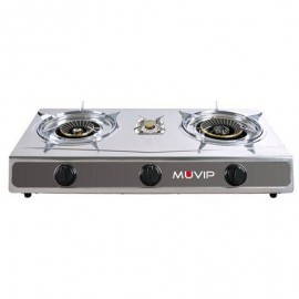 Muvip Serie Strong Cocina De Gas Inox 3 Fuegos - Encendido Piezoelectric...