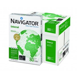 5 X Navigator Papel A4 80gr. 210x297mm (500 Hojas) Blanco