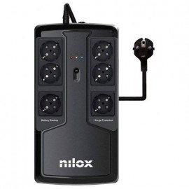 Nilox Office Premium Line Interactive 850 Sai 850va 595w Ups - 6x Schuko...