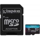 Kingston Tarjeta Micro Sdxc 64gb Uhs-i U3 V30 Clase 10 170mb/s Canvas Go...